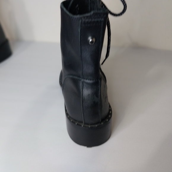 Zara Black Ankle Boots with Studded Details Size EU 38 - Picture 7 of 13